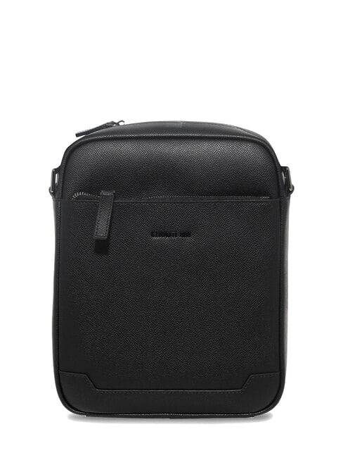 CERRUTI JAKE Geantă de piele negru - Genți de umăr bărbați