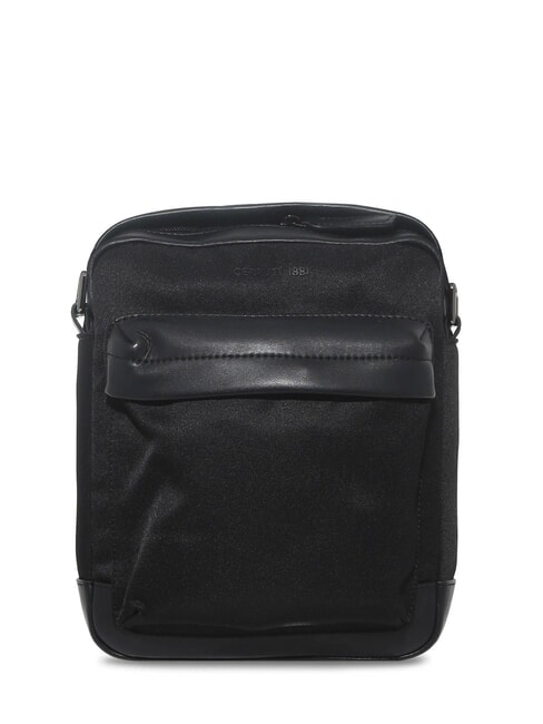 CERRUTI BRAD Geantă din piele și nailon negru - Genți de umăr bărbați
