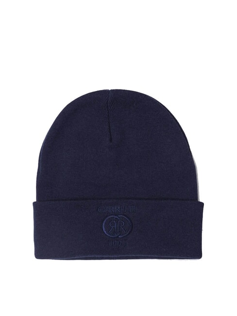 CERRUTI BEANIE Șapcă cu logo brodat albastru - Căciuli