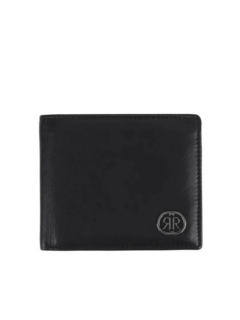 CERRUTI RAUL Portofel din piele cu clapă negru - Portofele bărbați
