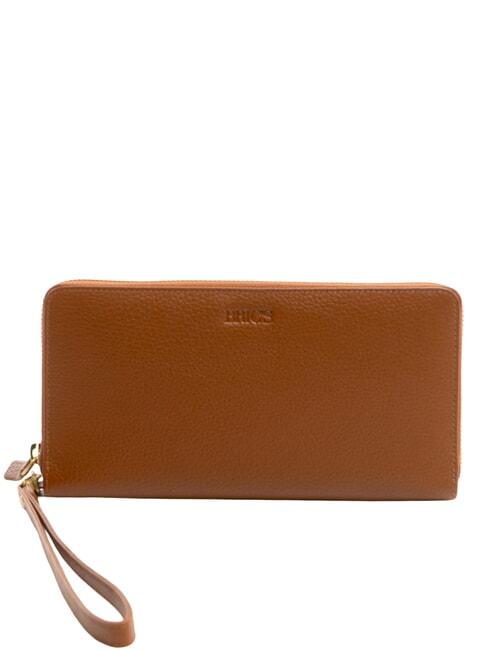 BRIC’S MARMOLADA Portofel din piele cu fermoar tutun - Portofele femei