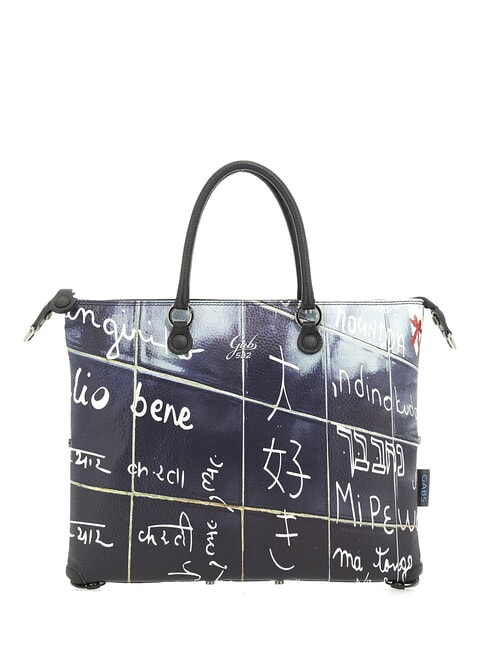 GABS G3 PLUS MEDIUM MULTICOLOR Geantă de cumpărături plată transformabilă Te iubesc - Genți femei