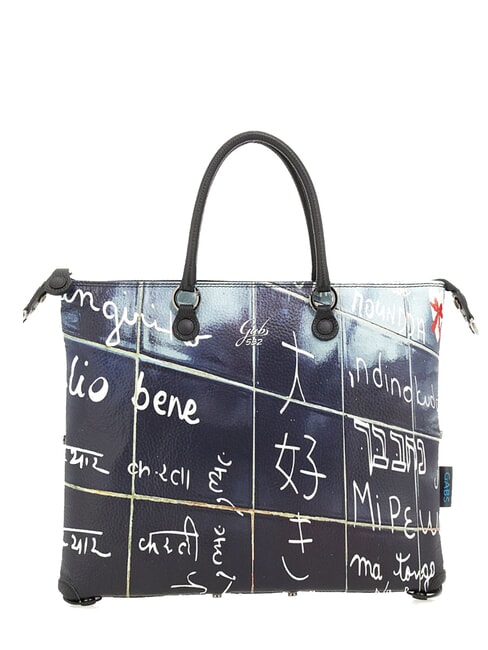 GABS G3 PLUS LARGE MULTICOLOR Geantă de cumpărături plată transformabilă Te iubesc - Genți femei