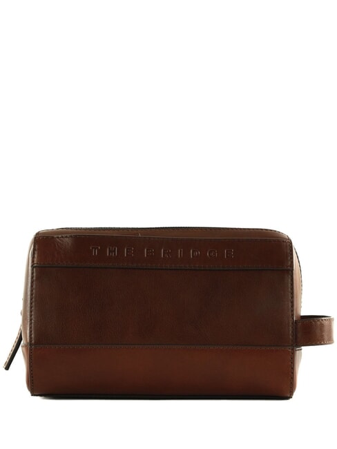 THE BRIDGE GIACOMO  Frumusețe în piele Maro / Ruteniu - Truse de toaletă