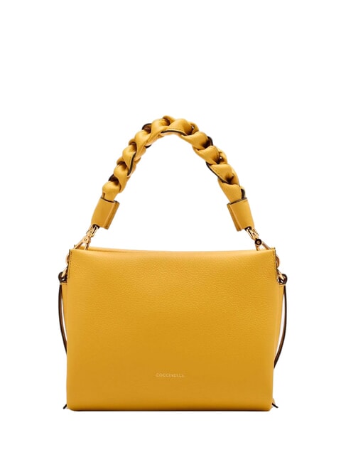 COCCINELLE BOHEME GRANA DOUBLE Geanta de mana, cu bareta de umar, din piele însorită - Genți femei