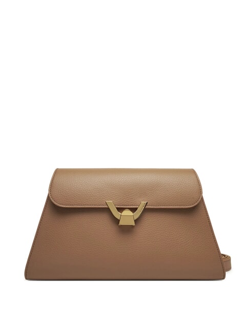 COCCINELLE DEW Geantă de umăr medie din piele ciocănită piei - Genți femei