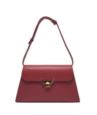 COCCINELLE DEW Geantă de umăr medie din piele ciocănită - Genți femei