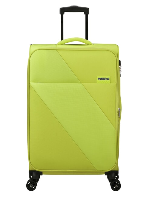 AMERICAN TOURISTER SUN BREAK Cărucior extensibil mare lămâie verde - Trolere semirigide