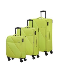 AMERICAN TOURISTER SUN BREAK Set de 3 cărucioare: cabină+mediu, mare expansiune - Set trolere