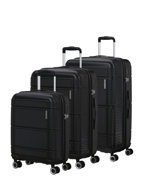 AMERICAN TOURISTER SPEEDPLAY Set de 3 cărucioare: cabină, mediu, mare BLACK - Set trolere