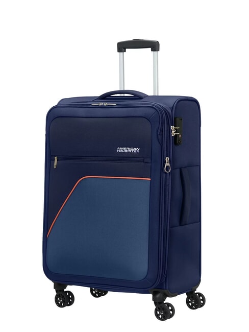 AMERICAN TOURISTER SKY SURFER Cărucior extensibil mediu DARKNAVY - Trolere semirigide