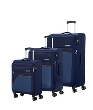 AMERICAN TOURISTER SKY SURFER Set de 3 cărucioare extensibile: cabină, mediu și mare - Set trolere