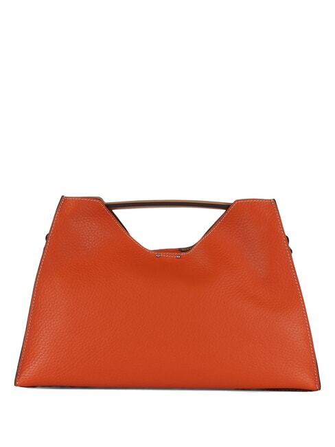 GIANNI CHIARINI AURORA L Geantă de mână, cu curea de umăr coral-natură - Genți femei