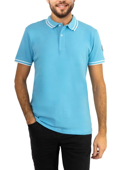 COLMAR MONDAY Tricou polo elastic cu mânecă scurtă chirpici/alb - maiou Polo