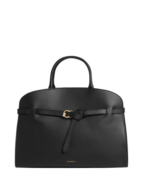 COCCINELLE SABINE Geantă de mână din piele cu curea de umăr negru - Genți femei
