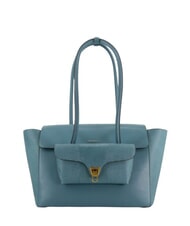 COCCINELLE DOUBLE BEAT Geantă de umăr din piele cu clutch - Genți femei