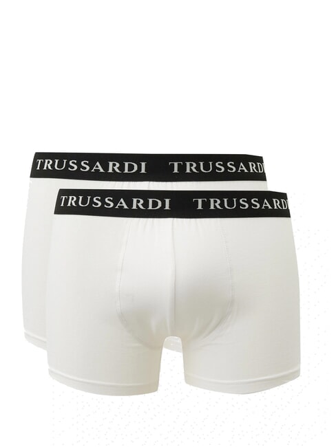 TRUSSARDI BRANDED ELASTIC Două perechi de boxeri alb - Slip pentru bărbați