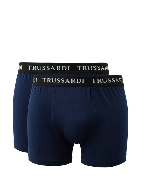 TRUSSARDI BRANDED ELASTIC Două perechi de boxeri marina - Slip pentru bărbați