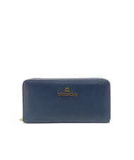 BRACCIALINI BASIC Portofel din piele cu fermoar albastru - Portofele femei - 1