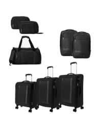 AMERICAN TOURISTER BLAZING RIDE Set de 3 trolere + geantă de voiaj + 2 rucsacuri + 2 truse cosmetice - Set trolere