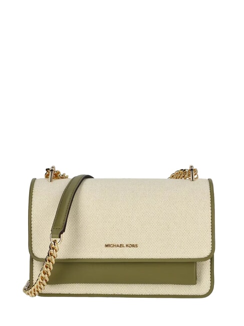 MICHAEL KORS CLAIRE Geantă de umăr / geantă crossbody safari verde - Genți femei