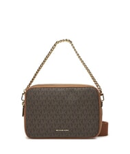 MICHAEL KORS BRYANT Geantă de umăr cu imprimeu integral al logo-ului brn/ghinda - Genți femei - 1