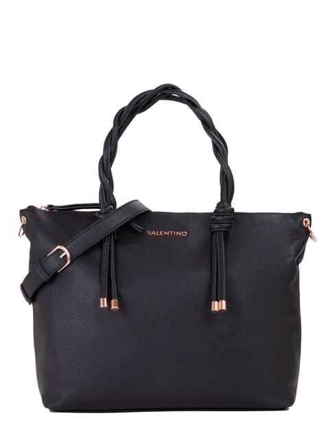 MARIO VALENTINO SCARLETT RE Geantă de umăr cu mânere împletite negru - Genți femei