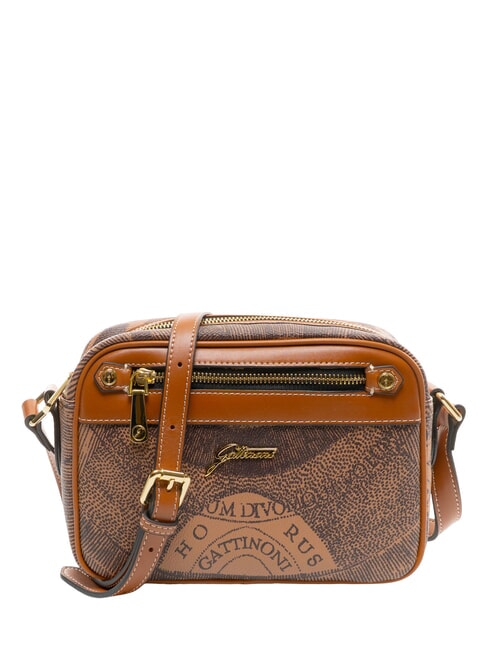 GATTINONI PLANETARIUM Geanta de umar cu buzunar monocromat.dk sprâncene/bronz - Genți femei