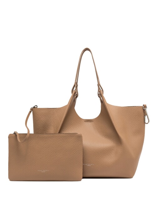 GIANNI CHIARINI DUA Geantă mare de umăr din piele lut - Genți femei