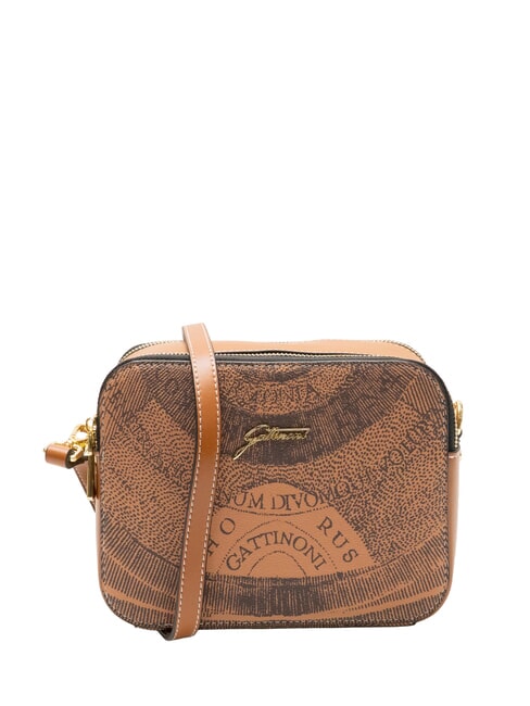 GATTINONI PLANETARIUM Geanta de umar husa camera bronz monocrom - Genți femei