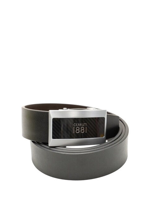 CERRUTI 1881 Curea din piele cu două fețe negru/maro închis - Curele