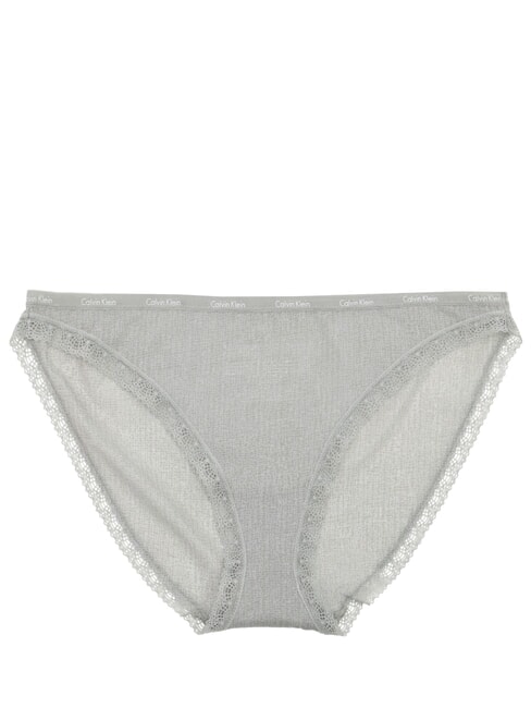 CALVIN KLEIN CK Slip cu dantelă imprimeu craquelat + gri mediu - Slip pentru femei