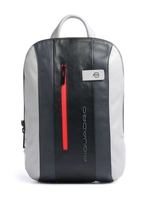 PIQUADRO URBAN Rucsac pentru laptop de 14", din piele Gri - Rucsacuri pentru laptop