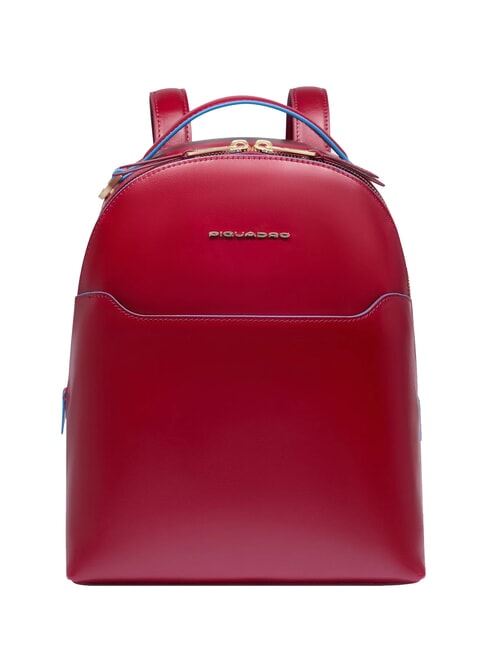 PIQUADRO BLUE SQUARE Rucsac din piele RED - Genți femei