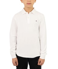 TOMMY HILFIGER TH KIDS Tricou polo cu mânecă lungă pentru copii - Tricou copil