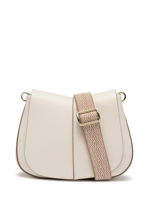 GIANNI CHIARINI HELENA ROUND Geantă din piele cu curea dublă de umăr MARMURA - Genți femei