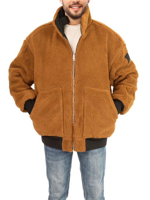 CALVIN KLEIN CK JEANS Jachetă bomber cu două fețe ck negru - Geci de bărbați