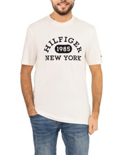 TOMMY HILFIGER TH Tricou cu m&acirc;necă scurtă, croială regulată alb antic - tricou - 1