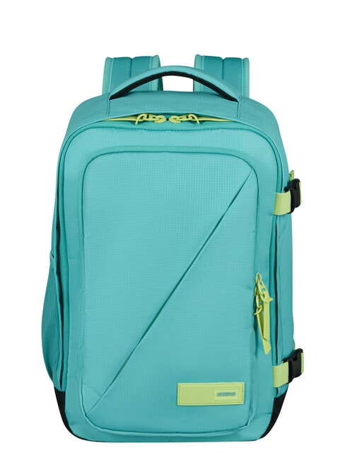 AMERICAN TOURISTER TAKE2CABIN S Rucsac sub scaun ok Ryanair turcoaz prăfuit/lime - Rucsacuri pentru școală și timp liber