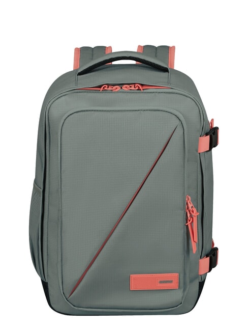 AMERICAN TOURISTER TAKE2CABIN S Rucsac sub scaun ok Ryanair salvie/coral - Rucsacuri pentru școală și timp liber