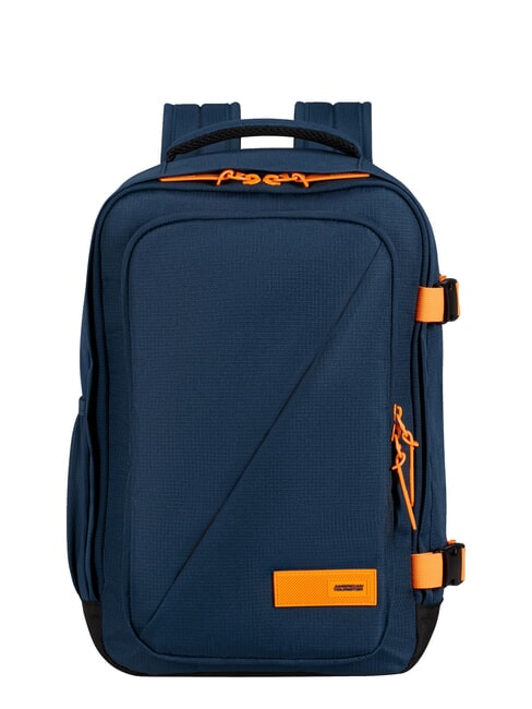 AMERICAN TOURISTER TAKE2CABIN S Rucsac sub scaun ok Ryanair bleumarin închis/portocaliu radiant - Rucsacuri pentru școală și timp liber