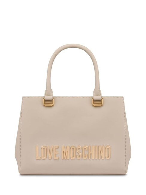 LOVE MOSCHINO BOLD LOVE Geantă de mână cu curea de umăr fildeş - Genți femei