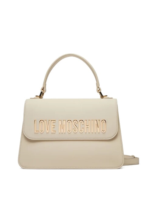 LOVE MOSCHINO BOLD LOVE Geantă de mână cu curea de umăr fildeş - Genți femei