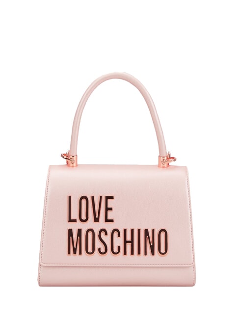 LOVE MOSCHINO BOLD LOVE Geantă tip servietă cu curea de umăr pudra - Genți femei