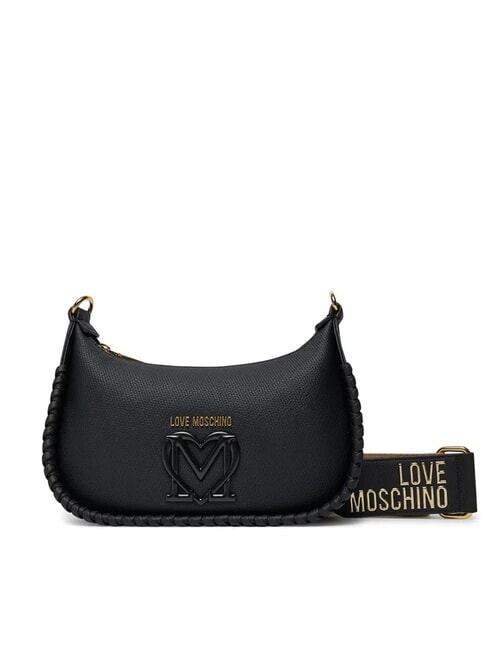 LOVE MOSCHINO BRAIDED Geantă de umăr negru - Genți femei