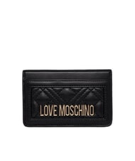 LOVE MOSCHINO QUILTED Suport plat matlasat pentru carduri - Portofele femei