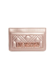 LOVE MOSCHINO QUILTED Suport plat pentru carduri - Portofele femei