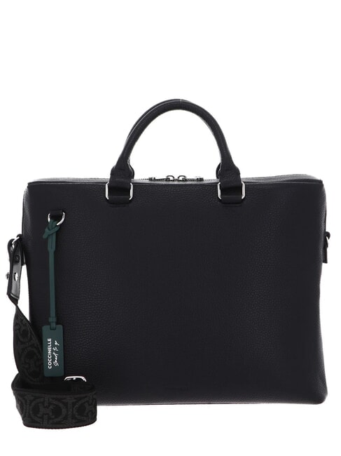 COCCINELLE STG SOFT Servietă din piele negru - Genți femei