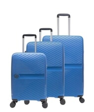 LESAC SLIDE Set Cabină + Medie și Mare extensibilă, ultra-rezistent albastru-ceață - Trolere rigide - 1