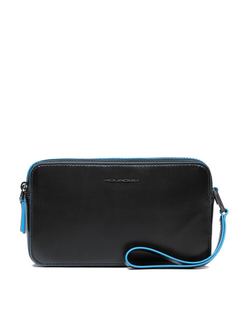 PIQUADRO BLUE SQUARE Pochette din piele negru - Genți femei